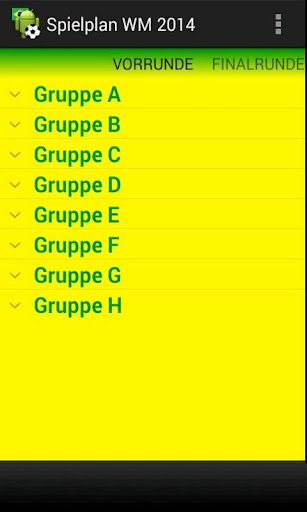 Spielplan WM 2014