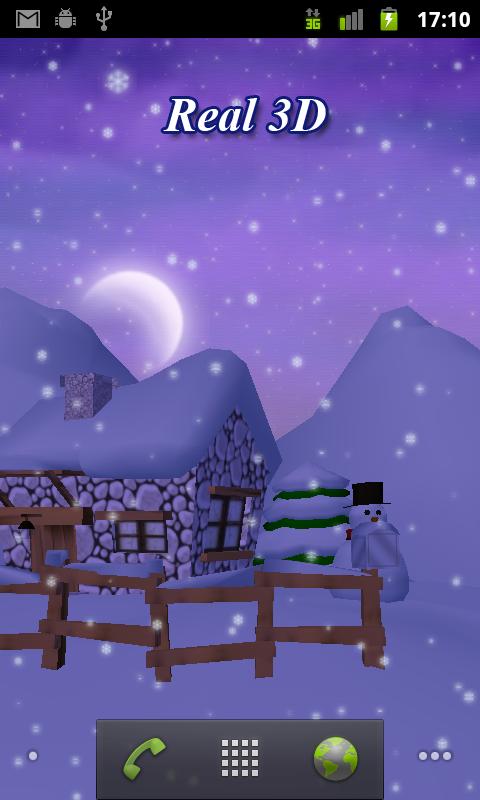 Winter 3D Live Wallpaper Screen 2
