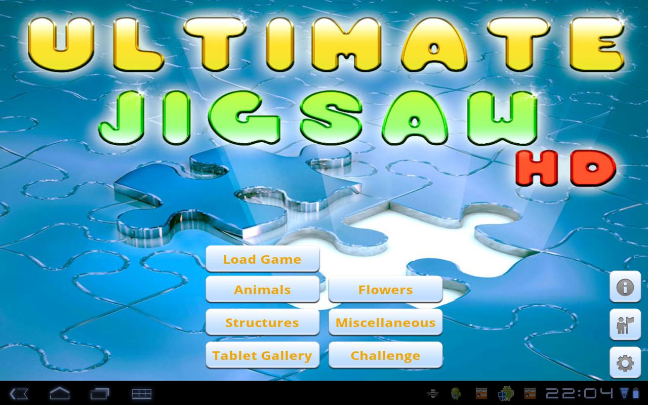 Android application Ultimate Jigsaw Puzzle HD screenshort