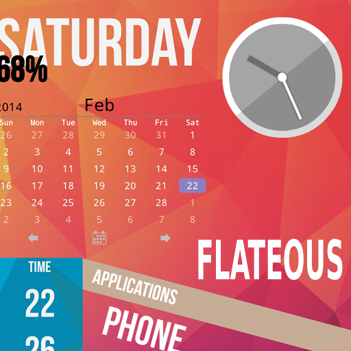 Flateous Theme ssLauncher OR LOGO-APP點子