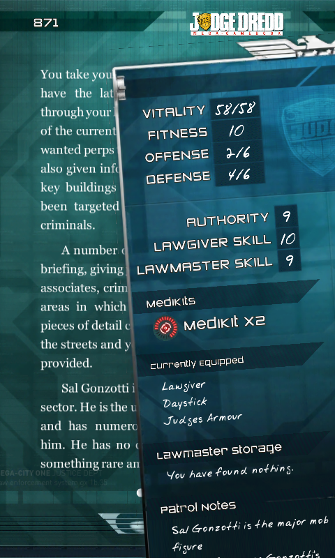 Judge Dredd: Countdown Sec 106 Screen 3