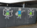 Kids Playing Mural 