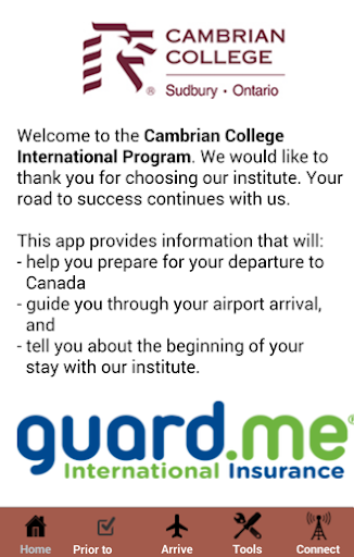 Cambrian College Arrival