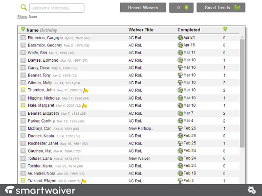 Smartwaiver Waiver Console