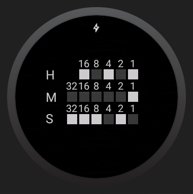 IOクロックバイナリ IO Watch face