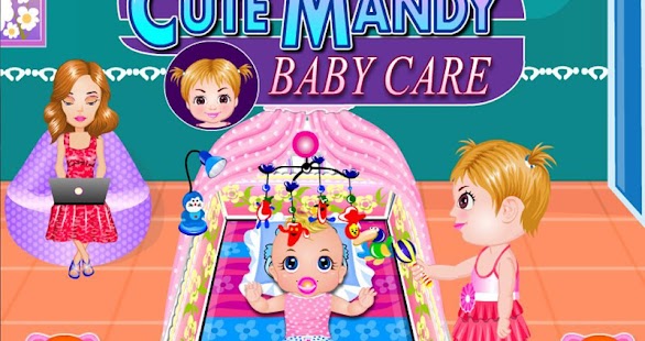 可愛的嬰兒護理 - 幼兒看護
