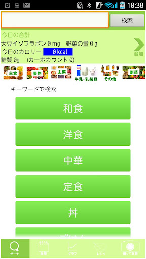 フードサーチ 食事の糖質2013春