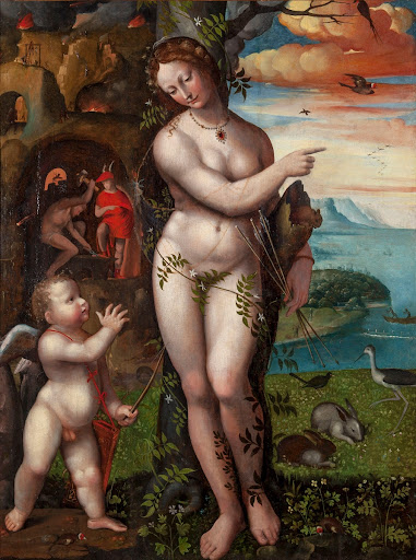 Venus and Cupid with Vulcan