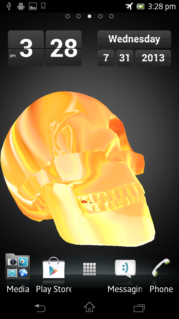 Metal Skull Live Wallpaper Screen 3