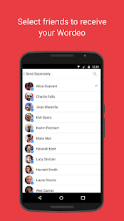 Aplikace Wordeo pro Messenger - náhled