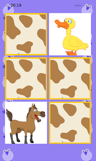 Farm Animal Fun Memory Puzzle