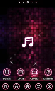 pinkmusic Theme GO Launcher EX - screenshot thumbnail