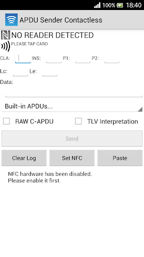 APDU Sender Contactless