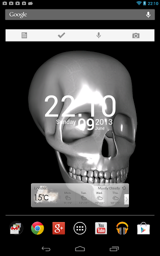 Skull 3D Gyro Live Wallpaper