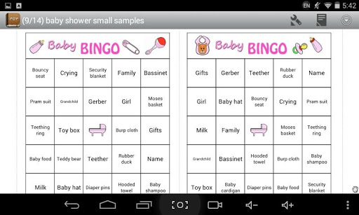 【免費娛樂App】Baby Shower PDF Bingo-APP點子