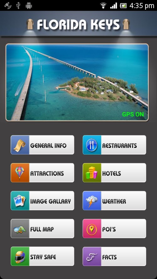 Android application Florida Keys Offline Map Guide screenshort