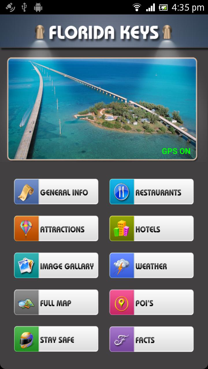 Florida Keys Offline Map Guide Screen 1