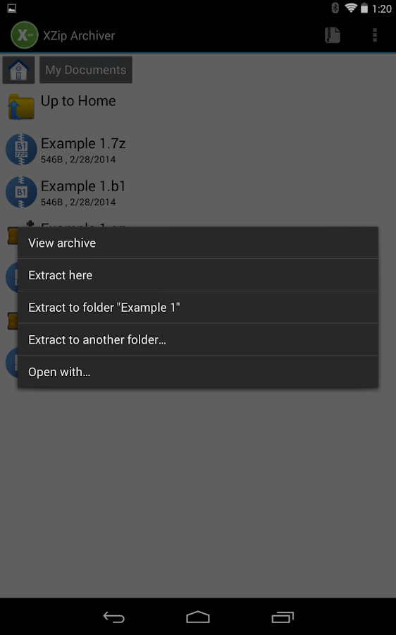   XZip - zip unzip unrar utility- screenshot 