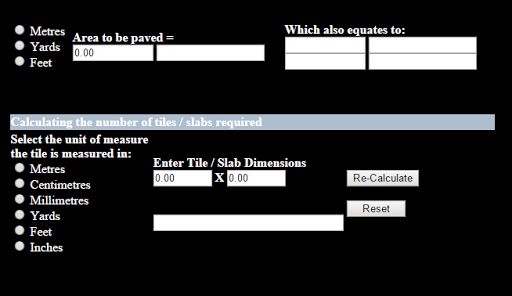 Paving Calculator