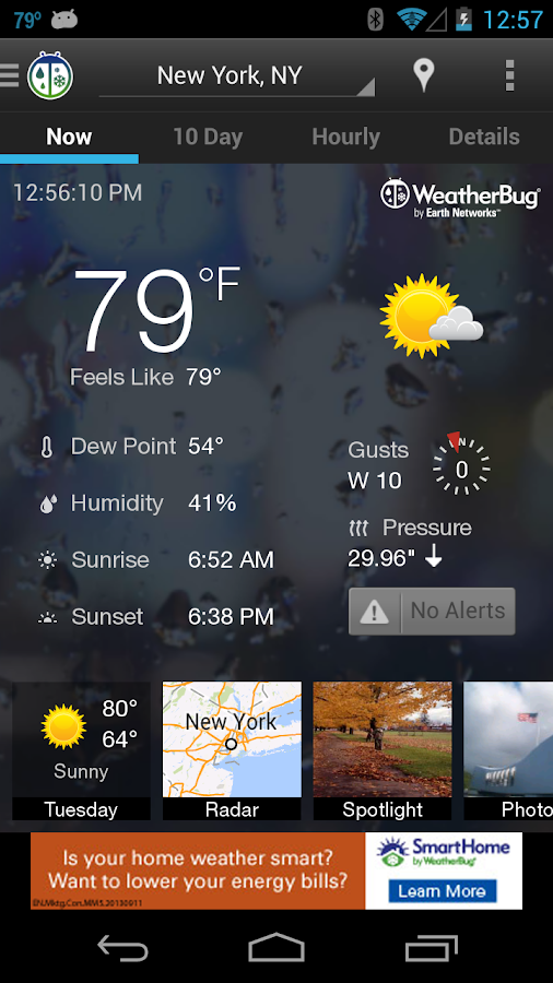 WeatherBug screenshot