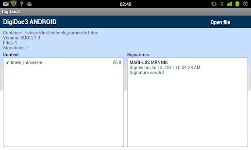 DigiDoc 3 ANDROID