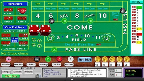 Android application My Craps Game for 7" Tablets screenshort