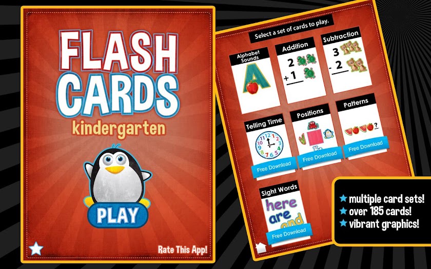 Flashcards - Kindergarten Screen 1