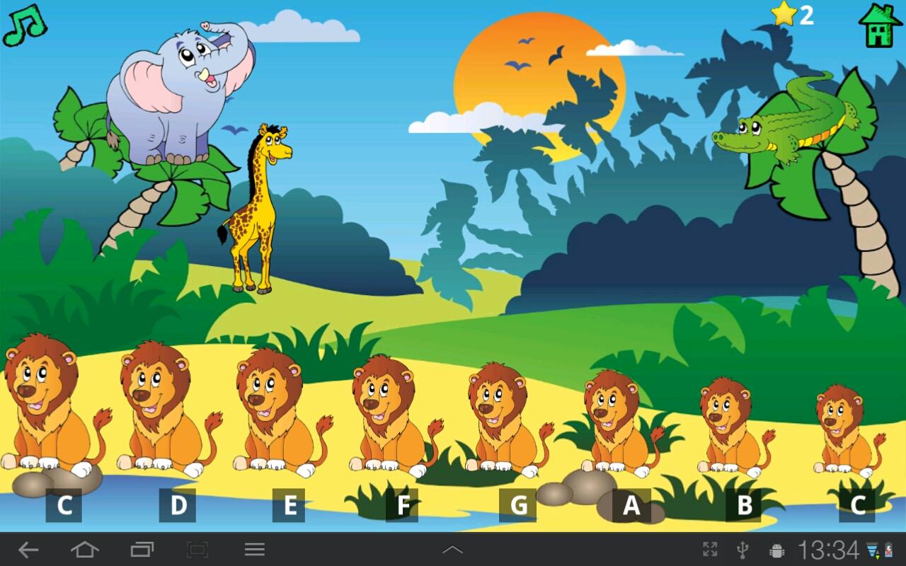 Android application Kids Fun Animal Piano Pro screenshort