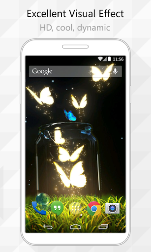 Shine Butterfly Live Wallpaper