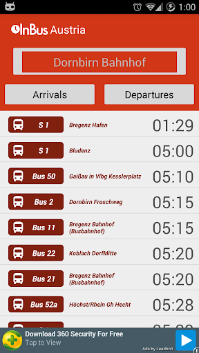 InBus: Austria bus schedule