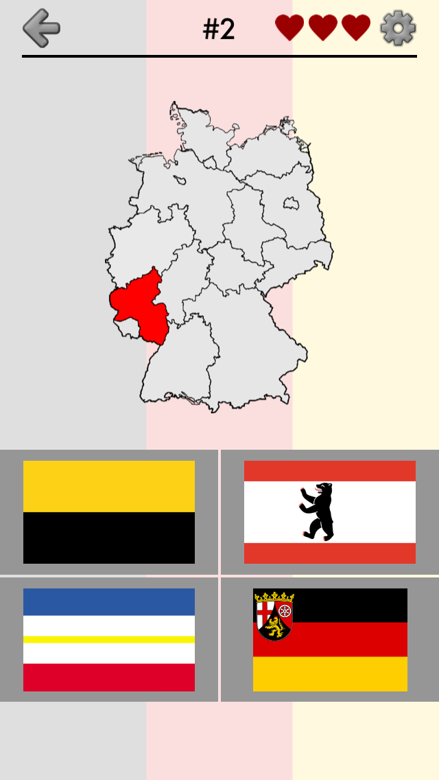 Android application German States - Flags, Capitals and Map of Germany screenshort