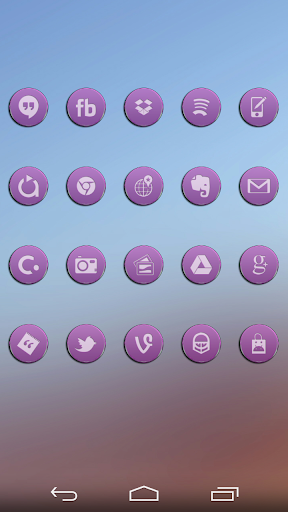 【免費個人化App】VM9 Purple Glass Icons-APP點子