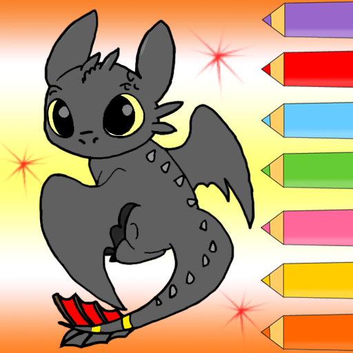 Dragon Coloring Train Kids LOGO-APP點子