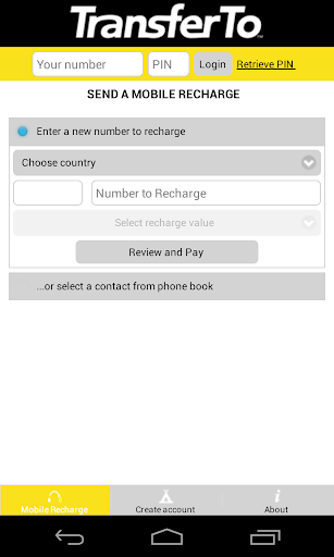 International Mobile Recharge