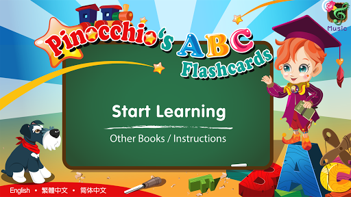 Pinocchio's ABCs Flashcards