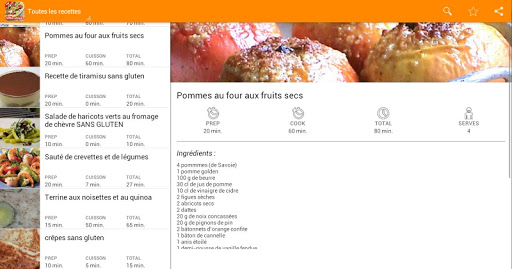 【免費生活App】Recettes sans gluten-APP點子