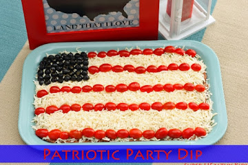 Patriotic Layered Bean Dip