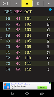 Lastest ASCII Chart APK