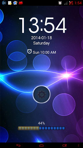 Neon Blue HD GO Locker theme