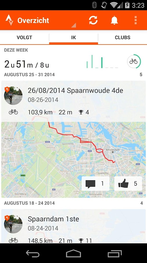 strava ride with gps