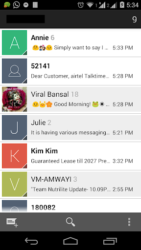 Messaging Lollipop 5.0 AOSP