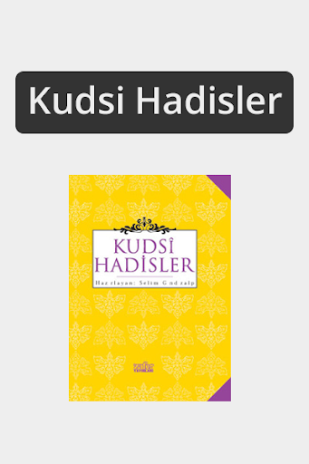 Kudsi Hadisler