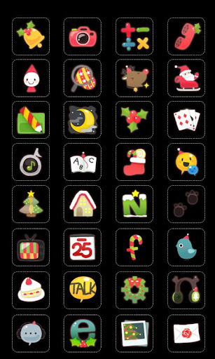 CUKI Theme Cute X-mas Icons