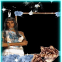 Blue Indian Girl LWP