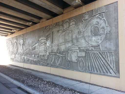 Trains and Cowboys Mural