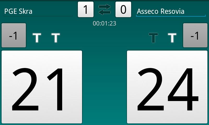 Volleyball Scoreboard Screen 1