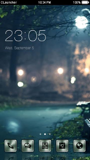 Blurry Night CLauncher Theme