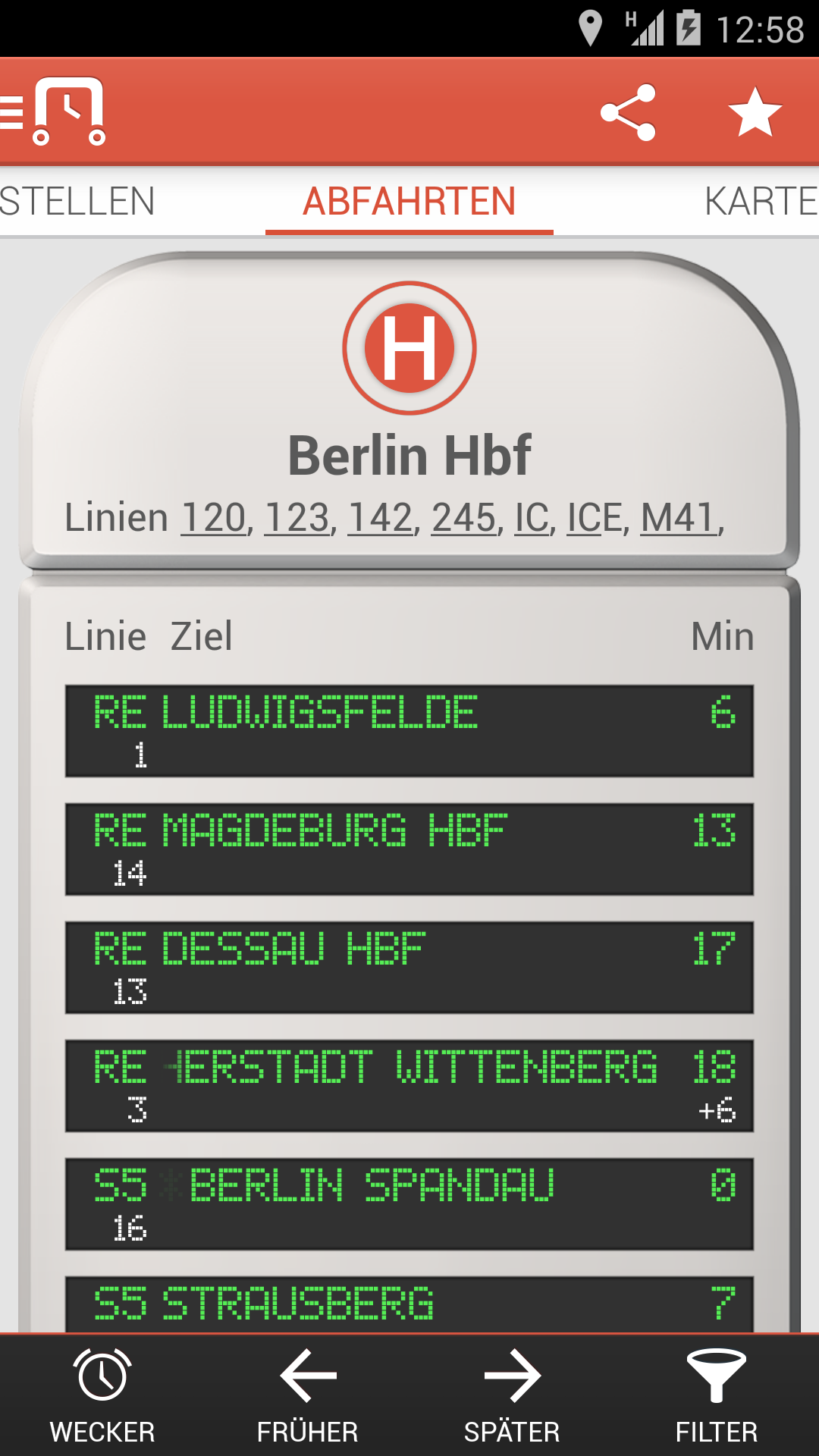 Android application nextstop Deutschland screenshort