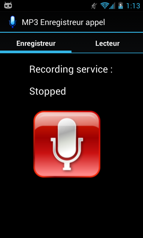 CALL RECORDER MP3 Screen 2