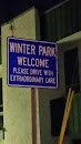 Winter Park Welcome Sign